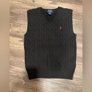 Black polo vest